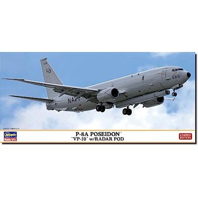 Hasegawa 1/200 P-8A Poseidon CP10 Kit per modellini radar, multicolore Hasegawa 1/200 P-8A Poseidon CP10 Kit per modellini radar, multicolore