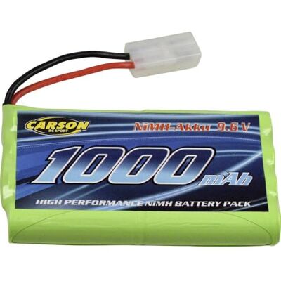 Carson Batteria di ricambio NIMH 9,6 V 1000 mAh Tamiya, batteria di ricambio per veicoli RC, accessori, Carson Batteria di ricambio NIMH 9,6 V 1000 mAh Tamiya, batteria di ricambio per veicoli RC, accessori,