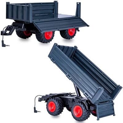 JAMARA Ribaltabile antracite per trattore RC MB-trac 1000 1:24S, accessorio agricolo, regalo per bambini JAMARA Ribaltabile antracite per trattore RC MB-trac 1000 1:24S, accessorio agricolo, regalo per bambini