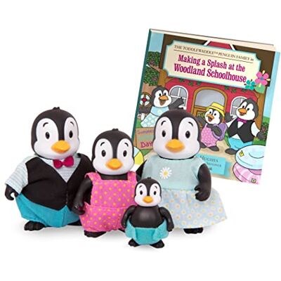 Li'L Woodzeez I Pinguini Toddlewaddle I piccoli Woodzeez Famiglia di pinguini Toddlewaddle Giocattolo per bambini dai 3 anni in su Li'L Woodzeez I Pinguini Toddlewaddle I piccoli Woodzeez Famiglia di pinguini Toddlewaddle Giocattolo per bambini dai 3 anni in su
