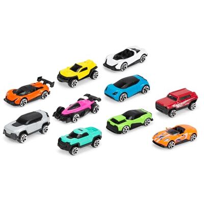 Dickie Toys Die-Cast Vehicles Confezione da 10 Dickie Toys Die-Cast Vehicles Confezione da 10