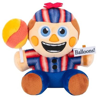 Jazwares Five Nights at Freddy's Peluche Toy Balloon Boy, 20 cm, con materiale super morbido e occhi che si illuminano al buio, personaggio ufficiale Jazwares Five Nights at Freddy's Peluche Toy Balloon Boy, 20 cm, con materiale super morbido e occhi che si illuminano al buio, personaggio ufficiale