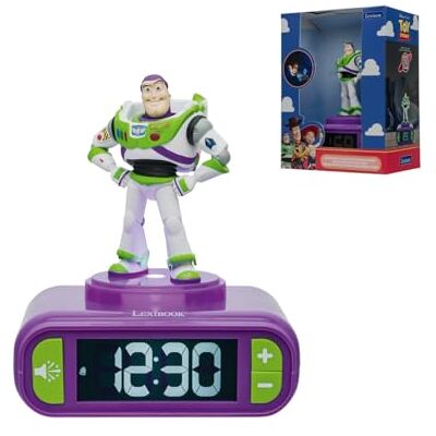 Lexibook , Disney Toy Story Buzz Lightyear, Sveglia Digitale, Statuetta Luminosa 3D, Effetti Sonori, Schermo LCD Retroilluminato, Funzione Snooze, Viola e Verde, Lexibook , Disney Toy Story Buzz Lightyear, Sveglia Digitale, Statuetta Luminosa 3D, Effetti Sonori, Schermo LCD Retroilluminato, Funzione Snooze, Viola e Verde,
