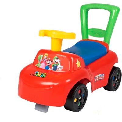 Smoby Super Mario Auto cavalcabile Telaio ergonomico Freni antiribaltamento Volante Funzione cavalcabile dai 10 Mesi Prodotto in Francia Smoby Super Mario Auto cavalcabile Telaio ergonomico Freni antiribaltamento Volante Funzione cavalcabile dai 10 Mesi Prodotto in Francia