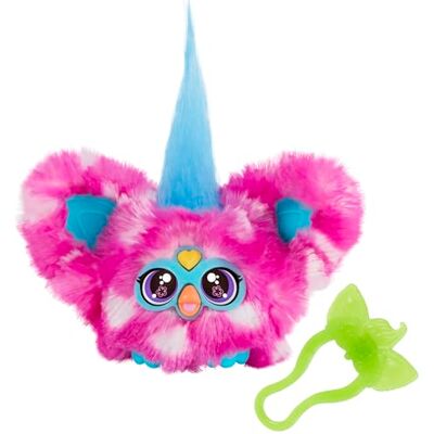 Furby Hasbro Furblets Dah-Tee Peluche Elettronico Collezionabile, Giocattolo di Peluche per Bambini e Bambine dai 6 Anni in Su con Clip Portachiavi Furby Hasbro Furblets Dah-Tee Peluche Elettronico Collezionabile, Giocattolo di Peluche per Bambini e Bambine dai 6 Anni in Su con Clip Portachiavi