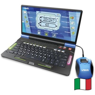 VTech Bit Smart Genius Plus Nero, Computer Interattivo Bambini, Computer con Mouse Incluso, 164 Attività, Computer Didattico Bilingue Italiano e Inglese, Tastiera QWERTY, Batterie Incluse, 6-11 Anni VTech Bit Smart Genius Plus Nero, Computer Interattivo Bambini, Computer con Mouse Incluso, 164 Attività, Computer Didattico Bilingue Italiano e Inglese, Tastiera QWERTY, Batterie Incluse, 6-11 Anni