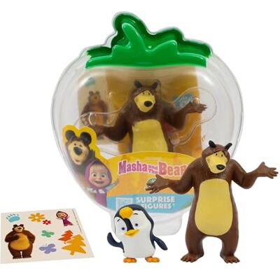 Giochi Preziosi Masha e Orso: Orso e Pinguino Set Personaggi da 7 cm, Confezione Trasportabile con Sticker, Personaggi Originali del Cartone Animato Masha e Orso, Per Bambini da 3 Anni in Su Giochi Preziosi Masha e Orso: Orso e Pinguino Set Personaggi da 7 cm, Confezione Trasportabile con Sticker, Personaggi Originali del Cartone Animato Masha e Orso, Per Bambini da 3 Anni in Su