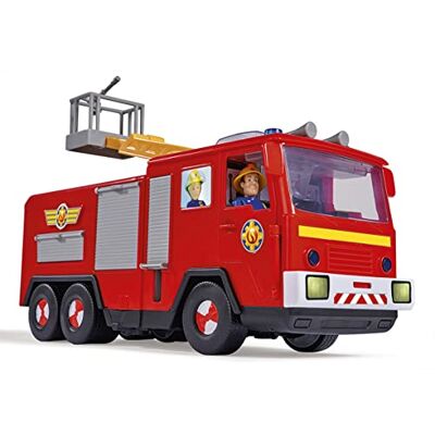 Simba Sam il pompiere Camion Jupiter Pro, 109252516038, +3 anni, cm 31, con luci e suoni, scala girevole e pieghevole, personaggi di Sam e cagnolino Radar inclusi Simba Sam il pompiere Camion Jupiter Pro, 109252516038, +3 anni, cm 31, con luci e suoni, scala girevole e pieghevole, personaggi di Sam e cagnolino Radar inclusi