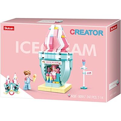 Sluban - Creator – Icecream 247 Pezzi, Multicolore, Taglia Unica, Sluban - Creator – Icecream 247 Pezzi, Multicolore, Taglia Unica,