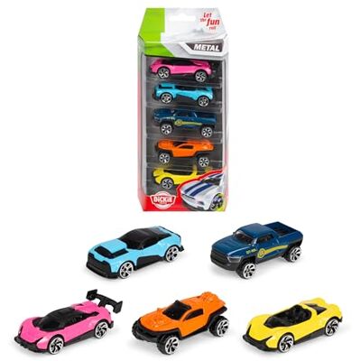 Dickie Toys Die-Cast Vehicles Confezione da 5 pezzi, 2 pezzi Dickie Toys Die-Cast Vehicles Confezione da 5 pezzi, 2 pezzi