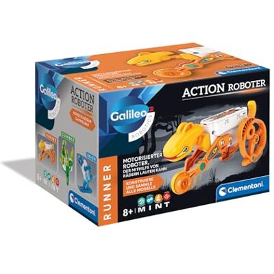 Clementoni Galileo Robotics Action Robot Runner Kit per un robot in esecuzione Scatola per esperimenti per bambini dagli 8 anni Clementoni Galileo Robotics Action Robot Runner Kit per un robot in esecuzione Scatola per esperimenti per bambini dagli 8 anni
