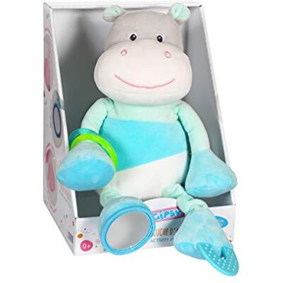 Gipsy - Hippopotame Peluche, Colore Ippopotamo, 25 cm, Gipsy - Hippopotame Peluche, Colore Ippopotamo, 25 cm,