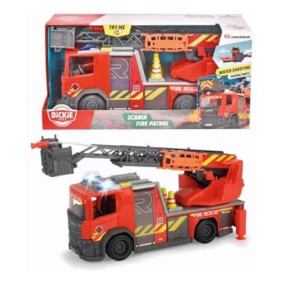 Dickie Toys Dickie Scania Rosenbauer SOS Fire Rescue Luci e Suoni 35 cm, + 3 Anni, Dickie Toys Dickie Scania Rosenbauer SOS Fire Rescue Luci e Suoni 35 cm, + 3 Anni,