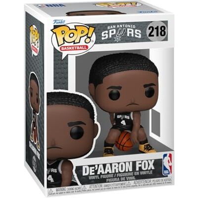 Funko POP! NBA: San Antonio Spurs De'Aaron Fox Figura in vinile da collezione Idea regalo Prodotto ufficiale Giocattoli per bambini e adulti Modello di figura per collezionisti Funko POP! NBA: San Antonio Spurs De'Aaron Fox Figura in vinile da collezione Idea regalo Prodotto ufficiale Giocattoli per bambini e adulti Modello di figura per collezionisti