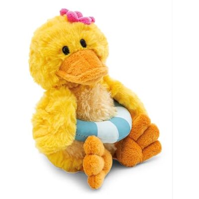 NICI Pooline Morbida paperella di peluche, con salvagente, per coccole e giochi, per bambini e adulti, fantastica idea regalo, 18 cm, giallo NICI Pooline Morbida paperella di peluche, con salvagente, per coccole e giochi, per bambini e adulti, fantastica idea regalo, 18 cm, giallo