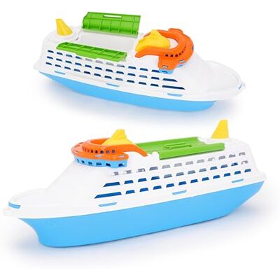 Toyland ® 41cm (16") Nave da crociera colorata con porte e ruote mobili Giocattolo acquatico galleggiante per bambini Giochi da piscina e per il bagnetto Dai 3 anni in su Toyland ® 41cm (16") Nave da crociera colorata con porte e ruote mobili Giocattolo acquatico galleggiante per bambini Giochi da piscina e per il bagnetto Dai 3 anni in su