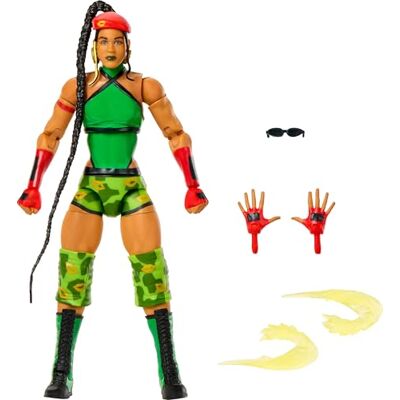 Mattel WWE x Street Fighter Bianca Belair nei panni di Cammy, set mashup da collezione con personaggio Elite da 15cm, 25 punti di articolazione e accessori inclusi, 6+ anni, Mattel WWE x Street Fighter Bianca Belair nei panni di Cammy, set mashup da collezione con personaggio Elite da 15cm, 25 punti di articolazione e accessori inclusi, 6+ anni,
