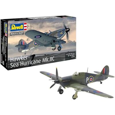 Revell Hawker Sea Hurricane Mk.IIC Modellino in plastica non costruita/non verniciata, scala 1:32 Revell Hawker Sea Hurricane Mk.IIC Modellino in plastica non costruita/non verniciata, scala 1:32