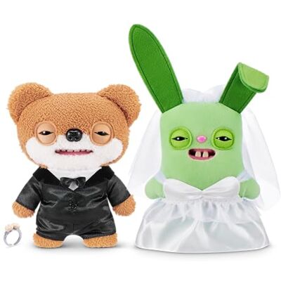 Fuggler Wedding Fuggs 9-Inch Plush 2-Pack by ZURU – Giocattoli di peluche Funny Ugly Monster con denti quasi umani e anello con denti, collezionabili per bambini, adolescenti e adulti fan Fuggler Wedding Fuggs 9-Inch Plush 2-Pack by ZURU – Giocattoli di peluche Funny Ugly Monster con denti quasi umani e anello con denti, collezionabili per bambini, adolescenti e adulti fan