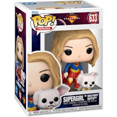 Funko POP! & Buddy: Supergirl with Puppy Krypto Figura in vinile da collezione Idea regalo Prodotto ufficiale Giocattoli per bambini e adulti Modello di figura per collezionisti Funko POP! & Buddy: Supergirl with Puppy Krypto Figura in vinile da collezione Idea regalo Prodotto ufficiale Giocattoli per bambini e adulti Modello di figura per collezionisti