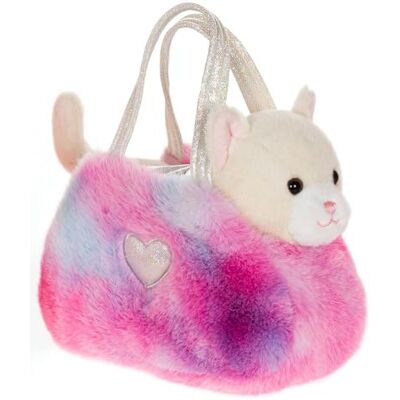Gipsy TOYS – PELUCHE GATTO GIRLY BAG FASHIONISTA BEIGE E BIANCO CON BORSA E DETTAGLI ARGENTATI – 18 CM Gipsy TOYS – PELUCHE GATTO GIRLY BAG FASHIONISTA BEIGE E BIANCO CON BORSA E DETTAGLI ARGENTATI – 18 CM