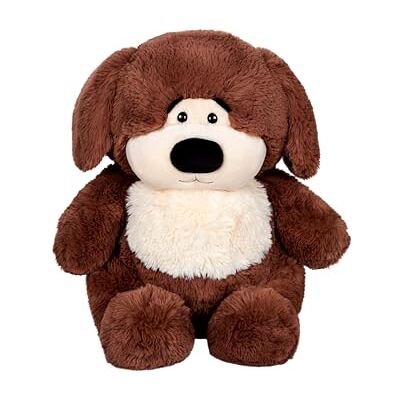 Gipsy TOYS – PELUCHE CHUBBY DOG CANE MARRONE SCURO E BEIGE, ORECCHIE MARRONE – 40 CM Gipsy TOYS – PELUCHE CHUBBY DOG CANE MARRONE SCURO E BEIGE, ORECCHIE MARRONE – 40 CM
