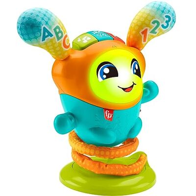Fisher Price DJ Nino Salterino,Edizione Tedesca, Giocattolo Musicale interattivo ed educativo con luci e Azione saltellante, Giocattolo per Bambini 9-36 Mesi, Fisher Price DJ Nino Salterino,Edizione Tedesca, Giocattolo Musicale interattivo ed educativo con luci e Azione saltellante, Giocattolo per Bambini 9-36 Mesi,
