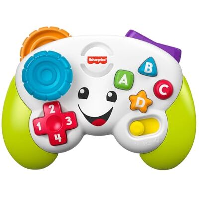 Fisher Price Controller Gioca & Impara Ridi & Impara, Joystick Giocattolo Musicale per l'Infanzia con Luci e Contenuti Educativi, Giocattolo per Bambini 6+ Anni, Edizione Francese, Fisher Price Controller Gioca & Impara Ridi & Impara, Joystick Giocattolo Musicale per l'Infanzia con Luci e Contenuti Educativi, Giocattolo per Bambini 6+ Anni, Edizione Francese,