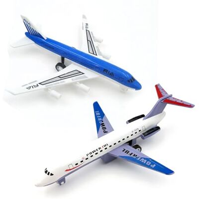 VorPrillynt Bianco e Blu Aereo Giocattolo, Modellino Aereo, Miniatura Deco Aeroplano Natale Compleanno Regalo 2 Pezzi VorPrillynt Bianco e Blu Aereo Giocattolo, Modellino Aereo, Miniatura Deco Aeroplano Natale Compleanno Regalo 2 Pezzi