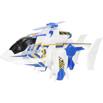 COLORBABY Teamsterz Elicottero polizia inseguimento, luci e suono, giochi di auto, auto di soccorso, veicolo giocattolo, giocattoli per bambini, consigliato + 3 anni () COLORBABY Teamsterz Elicottero polizia inseguimento, luci e suono, giochi di auto, auto di soccorso, veicolo giocattolo, giocattoli per bambini, consigliato + 3 anni ()