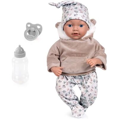 Bayer Design bambola reborn reale 38 cm, come vere, con ciuccio, biberon bambola neonata, ricca di dettagli, con un bellissimo completino e accessori, ideale per i giochi di ruolo dei bambini Bayer Design bambola reborn reale 38 cm, come vere, con ciuccio, biberon bambola neonata, ricca di dettagli, con un bellissimo completino e accessori, ideale per i giochi di ruolo dei bambini