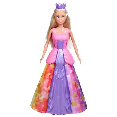 Simba -Steffi Love Rainbow, Bambola Giocattolo Che Indossa Un Vestito Magico Che può Essere ruotato sulla Corona, 29 cm, a Partire dai 3 Anni in su, Simba -Steffi Love Rainbow, Bambola Giocattolo Che Indossa Un Vestito Magico Che può Essere ruotato sulla Corona, 29 cm, a Partire dai 3 Anni in su,