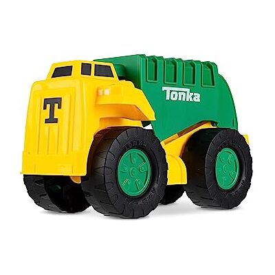 Basic Fun Tonka Steel Classics Camion della spazzatura con paletta e trasportatore Veicolo da costruzione, design robusto, effetti sonori realistici, cabina luminosa, giocattoli all'aperto per bambini, Basic Fun Tonka Steel Classics Camion della spazzatura con paletta e trasportatore Veicolo da costruzione, design robusto, effetti sonori realistici, cabina luminosa, giocattoli all'aperto per bambini,