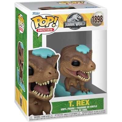 Funko POP! Movies: Jurassic World T.Rex Figura in vinile da collezione Idea regalo Prodotto ufficiale Giocattoli per bambini e adulti Modello di figura per collezionisti ed esposizione Funko POP! Movies: Jurassic World T.Rex Figura in vinile da collezione Idea regalo Prodotto ufficiale Giocattoli per bambini e adulti Modello di figura per collezionisti ed esposizione