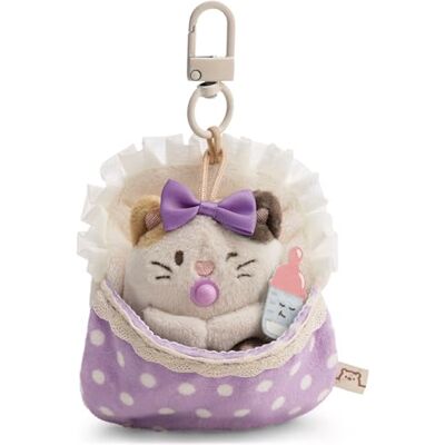 NICI Set Peluche Gatta Angy 7 cm con Biberon e Lettino con Moschettone in Scatola Regalo 8,5x6,5x10 cm mymochi Lifestyle, Kawaii da Collezione NICI Set Peluche Gatta Angy 7 cm con Biberon e Lettino con Moschettone in Scatola Regalo 8,5x6,5x10 cm mymochi Lifestyle, Kawaii da Collezione