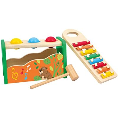 Trudi SEVI Batti Batti Musicale by Giochi in Legno educativi Prima Infanzia. Costruzioni e Giocattoli. Regalo di Natale e Compleanno per Bambini 29,7x13,7x15cm Wood Modello Trudi SEVI Batti Batti Musicale by Giochi in Legno educativi Prima Infanzia. Costruzioni e Giocattoli. Regalo di Natale e Compleanno per Bambini 29,7x13,7x15cm Wood Modello