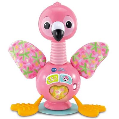 VTech Fenny, Tira e Gioca, Fenicottero Interattivo Sensoriale con Luci e Suoni per Bambini, Gioco Neonato Sensoriale con Base con Ventosa per Stabilità, Lingua Italiana, Batterie Incluse, 3-24 Mesi VTech Fenny, Tira e Gioca, Fenicottero Interattivo Sensoriale con Luci e Suoni per Bambini, Gioco Neonato Sensoriale con Base con Ventosa per Stabilità, Lingua Italiana, Batterie Incluse, 3-24 Mesi