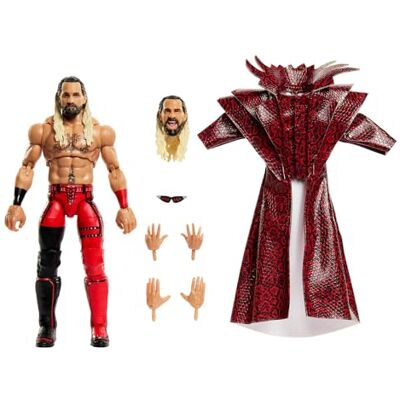Mattel WWE Ultimate Edition Seth Rollins, action figure da collezione con 30 punti d'articolazione, accessori come teste e mani intercambiabili inclusi, 8+ anni, Mattel WWE Ultimate Edition Seth Rollins, action figure da collezione con 30 punti d'articolazione, accessori come teste e mani intercambiabili inclusi, 8+ anni,