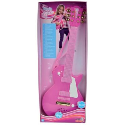 Simba Guitar Chitarra Rock Rosa 56 Centimetri Lungo Simba Guitar Chitarra Rock Rosa 56 Centimetri Lungo
