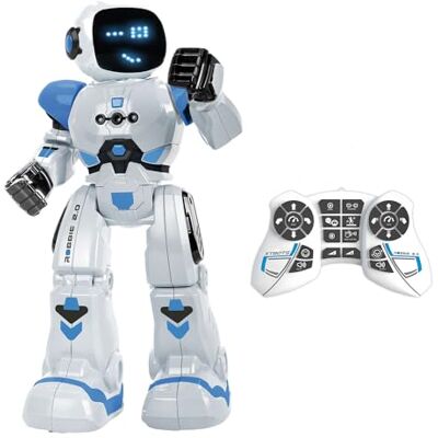 Xtrem Bots Robbie, Robot Telecomandato, Giochi Educativi Interattivo Programmabile, Giocattolo per Bambini 5 Anni O Più Xtrem Bots Robbie, Robot Telecomandato, Giochi Educativi Interattivo Programmabile, Giocattolo per Bambini 5 Anni O Più