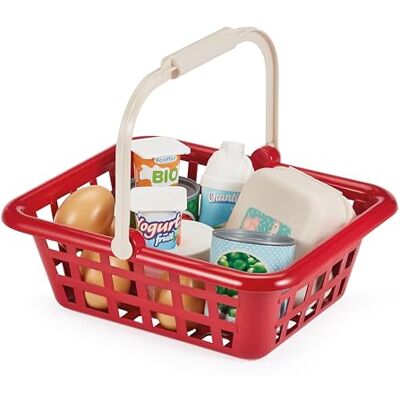 Ecoiffier Cestino della Spesa per Bambini con Modello Grande Prodotti Alimentari fittizi Inclusi Gioco d'imitazione da 18 Mesi Giocattolo per Bambini Garanzia France Origine Ecoiffier Cestino della Spesa per Bambini con Modello Grande Prodotti Alimentari fittizi Inclusi Gioco d'imitazione da 18 Mesi Giocattolo per Bambini Garanzia France Origine