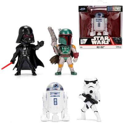 Jada Toys Star Wars Figura (1 Pezzo) 1 di 4 Star Wars Personaggi da Collezione in Metallo per Appassionati di Film e Collezionisti a Partire dagli 8 Anni in su, Selezione Casuale, Circa 6,5 cm Jada Toys Star Wars Figura (1 Pezzo) 1 di 4 Star Wars Personaggi da Collezione in Metallo per Appassionati di Film e Collezionisti a Partire dagli 8 Anni in su, Selezione Casuale, Circa 6,5 cm