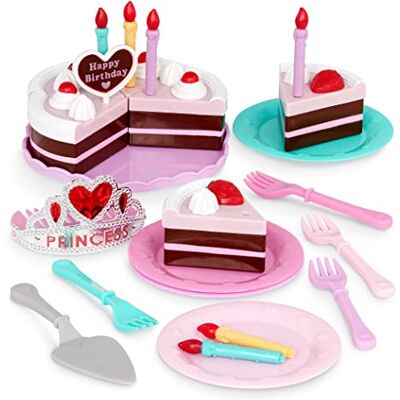 Battat Festa di compleanno della principessa Giocattolo per feste di compleanno Accessori per piatti e candele Gioco di finzione per bambini 3 anni + Battat Festa di compleanno della principessa Giocattolo per feste di compleanno Accessori per piatti e candele Gioco di finzione per bambini 3 anni +