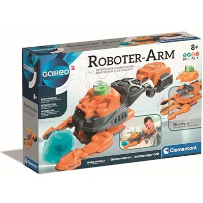 Clementoni Galileo Robotics Braccio robotico per piccoli ingegneri, meccanica e tecnica, giocattolo per bambini dai 8 anni in su, Clementoni Galileo Robotics Braccio robotico per piccoli ingegneri, meccanica e tecnica, giocattolo per bambini dai 8 anni in su,
