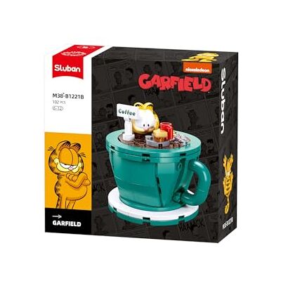 Sluban Garfield, set di costruzione, tazza da caffè, 102 pezzi, modello , per bambini 6-12 anni Sluban Garfield, set di costruzione, tazza da caffè, 102 pezzi, modello , per bambini 6-12 anni