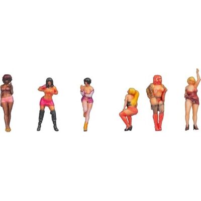 NOCH Figure da donna leggere, in piedi e in movimento, 1:160 N in plastica per modellismo e diorami NOCH Figure da donna leggere, in piedi e in movimento, 1:160 N in plastica per modellismo e diorami