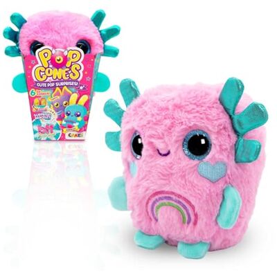 CRAZE Pop Cones Bubble Peluche sorpresa in scatola di popcorn con grandi occhi, profumato, braccialetto BFF e opuscolo da collezione CRAZE Pop Cones Bubble Peluche sorpresa in scatola di popcorn con grandi occhi, profumato, braccialetto BFF e opuscolo da collezione