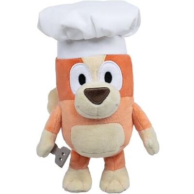 Giochi Preziosi Dalla serie Bluey, Pelouche 20 Cm Morbido E Altamente Dettagliato Raffigurante Bingo In Versione Chef Con Cappello Da Cuoco, Per Bambini A Partire Dai 3 Anni Giochi Preziosi Dalla serie Bluey, Pelouche 20 Cm Morbido E Altamente Dettagliato Raffigurante Bingo In Versione Chef Con Cappello Da Cuoco, Per Bambini A Partire Dai 3 Anni