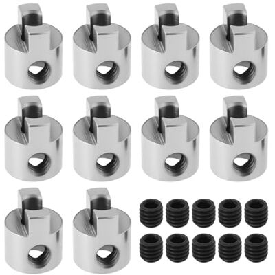 OTOTEC 10pcs RC Barca In Acciaio Inox Drive Cani Elica Adattatore Set per RC Boat Albero, 3mm OTOTEC 10pcs RC Barca In Acciaio Inox Drive Cani Elica Adattatore Set per RC Boat Albero, 3mm