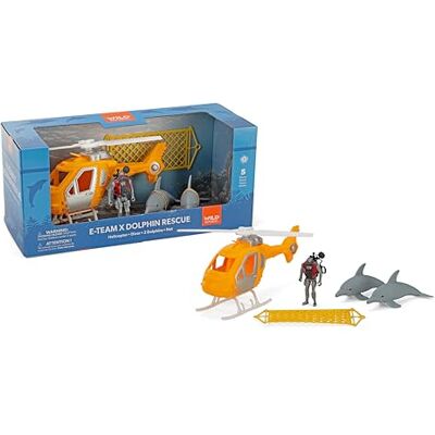 WILD REPUBLIC E-Team X Set Dolphin Rescue Playset, Action Figure, Animale, Veicolo, Accessori, Regali per Bambini WILD REPUBLIC E-Team X Set Dolphin Rescue Playset, Action Figure, Animale, Veicolo, Accessori, Regali per Bambini